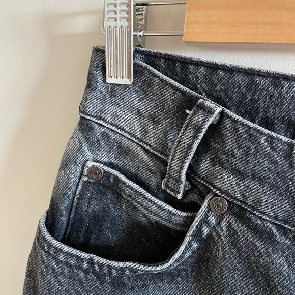 Sandro Paris Black High Waisted Straight Leg Jeans Size 38/US Size 8 - Picture 9 of 12